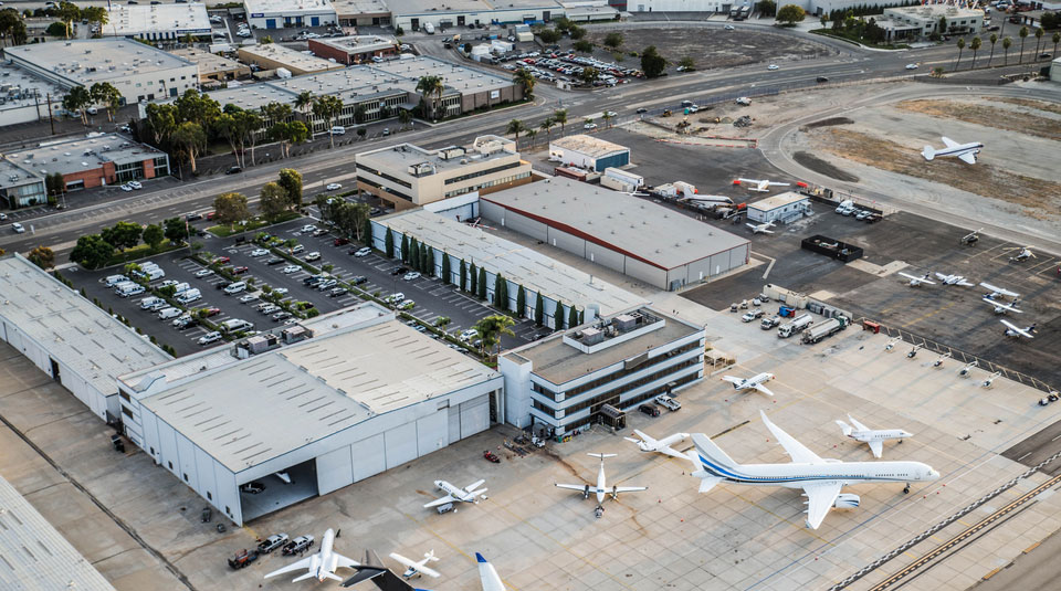 机场空中俯视图